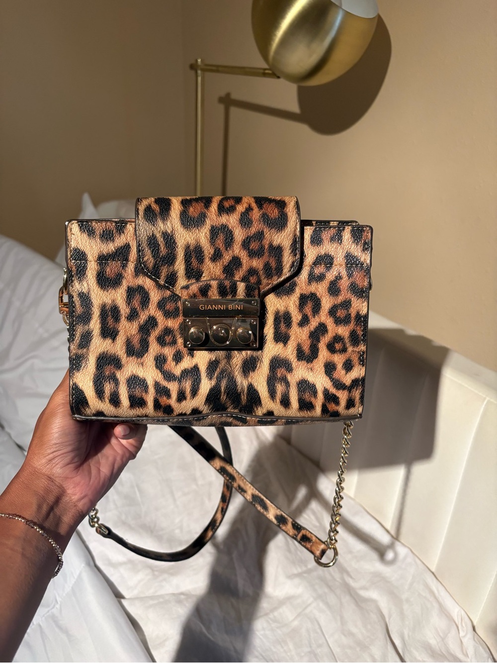 Gianni Bini Leopard-Print Crossbody Bag